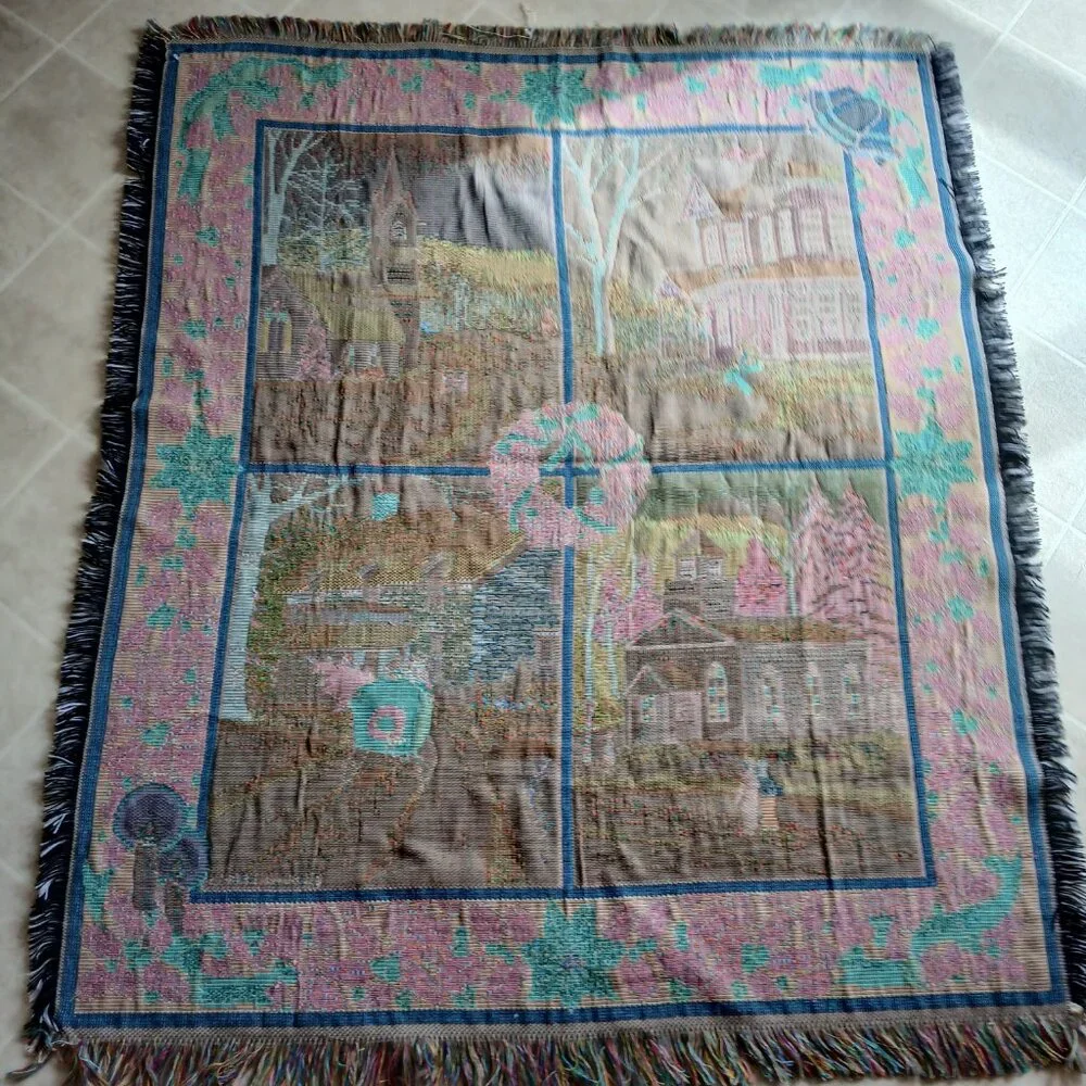Christmas blanket throw by Crown Crafts. Read